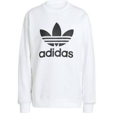 20 - 32 - Herre Sweatere adidas Women's Trefoil Crew Sweatshirt - White