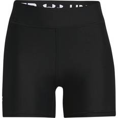 Dame - Polyester Underbukser svedundertøj Under Armour HeatGear Armour Mid-Rise Middy Shorts Women - Black
