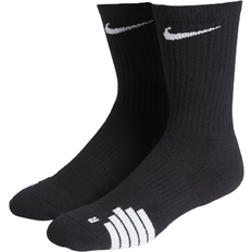 Basketball - Bomuld - Dame Tøj Nike Elite Crew Basketball Socks Unisex - Black/White/White