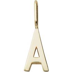 Justérbar størrelse Smykker Design Letters Bogstav 10mm Til Personlig Halskæde A-Z - Guld