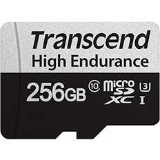 256 GB - Class 10 Hukommelseskort & USB Stik Transcend 350V microSDXC Class 10 UHS-I U1 256GB