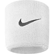 Nylon Svedbånd Nike Swoosh Wristband 2-pack - White/Black