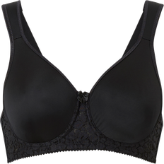 Miss Mary Polyester Undertøj Miss Mary Smooth Lacy Underwired T-shirt Bra - Black