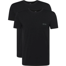 Hugo Boss Boxsershorts tights - Elastan/Lycra/Spandex Tøj HUGO BOSS Regular Fit Stretch Cotton T-shirts 2-pack - Black