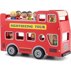 Bus New Classic Toys City Tour Bus with 9 Play Figures