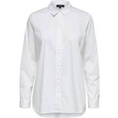 Selected 40 Skjorter Selected Organic Cotton Skjorte - White/Bright White