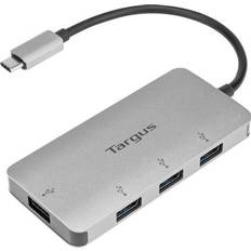Sølv - USB A-USB C - USB-kabel Kabler Targus USB C-3USB A M-F Adapter