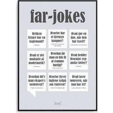 Dialægt Far Jokes Plakat 14.8x21cm