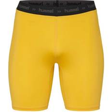 Herre - Løb Shorts Hummel First Performance Tight Shorts Men - Sports Yellow