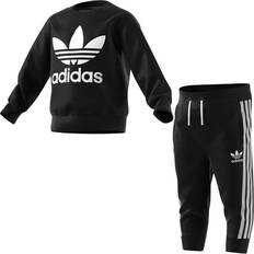 Adidas 86 Tracksuits adidas Infant Crew Sweatshirt Set - Black/White (ED7679)
