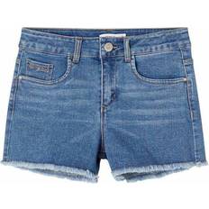 Name It High Waist Denim Shorts - Blue/Medium Blue Denim (13185617)