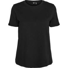 Vero Moda Dame - S - Økologisk materiale T-shirts Vero Moda O Neck T-shirt - Black