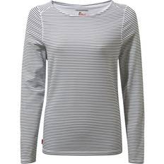 Craghoppers Dame T-shirts Craghoppers NosiLife Erin Long Sleeved Top - Blue Navy Stripe