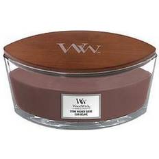 Woodwick Stone Washed Suede Brown Duftlys 1.4g