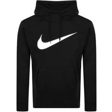 Nike Herre - Hoodies - M - Træningstøj Sweatere Nike Dri-Fit Hoodie Men - Black/White