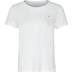 Tommy Hilfiger 12 - Dame Overdele Tommy Hilfiger Heritage Crew Neck T-shirt - Classic White