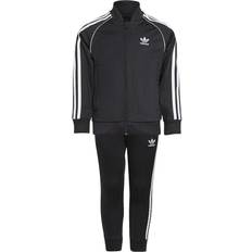 Adidas Sort Tracksuits adidas Kid's Adicolor SST Tracksuit - Black/White (H25260)