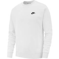 Ballonærmer - Fleece - Hvid Tøj Nike Sportswear Club Fleece - White/Black