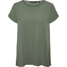 36 - Grøn T-shirts Vero Moda O-neck Short Sleeved Top - Green/Laurel Wreath