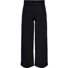 Plisseret - Polyester Bukser & Shorts Jacqueline de Yong Geggo New Long Pants - Black