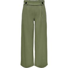 Plisseret - Polyester Bukser & Shorts Jacqueline de Yong Geggo New Long Pants - Green/Kalamata