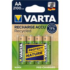 Batterier - NiMH Batterier & Opladere Varta Recharge Accu Recycled AA 2100mAh 4-pack