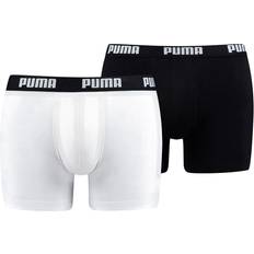 Puma Bomuld - Herre Undertøj Puma Basic Men's Boxers 2-pack - White/Black