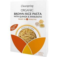 Clearspring Pasta, Ris & Bønner Clearspring Økologisk Glutenfri Brun Ris Pasta med Quinoa & Amaranth 250g