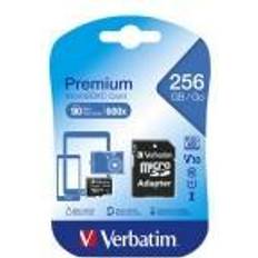 Verbatim Hukommelseskort Verbatim Premium microSDXC Class 10 UHS-I U1 V10 90 MB/s 256GB