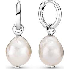 Pandora Perler - Sølv Øreringe Pandora Baroque Freshwater Cultured Pearl Earrings - Silver/Pearl