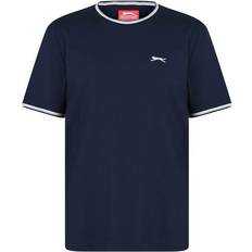 Slazenger Blå T-shirts & Toppe Slazenger Tipped T-shirt - Navy