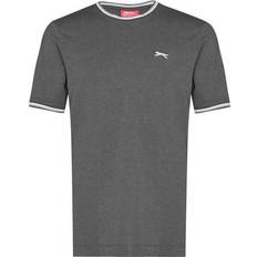Slazenger XS T-shirts & Toppe Slazenger Tipped T-shirt - Charcoal Marl