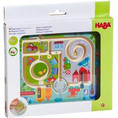 Haba Trælegetøj Kuglelabyrinter Haba Magnetic Game Town Maze 301056