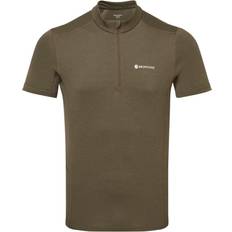Montane Grøn T-shirts & Toppe Montane Dart Zip Short Sleeve T-shirt - Kelp Green