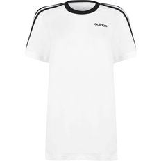 6 - XXS T-shirts adidas Women's Essentials 3 Stripe T-shirt - White/Black