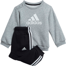Adidas 86 Tracksuits adidas Infant Badge of Sport Jogger Set - Medium Grey Heather/White (H28835)