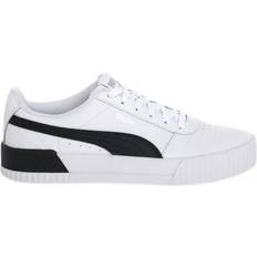Puma 45 - Dame - Imiteret læder Sneakers Puma Carina Leather W - White/Black