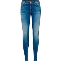 26 - S - Slim Bukser & Shorts Vero Moda Lux Slim Fit Jeans - Blue/Medium Blue Denim