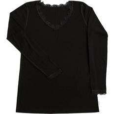 Dame - L - Silke Sweatere Joha Kate Long Sleeved Blouse - Black
