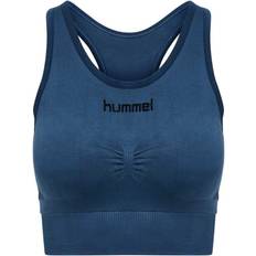 Hummel Nylon Undertøj Hummel First Seamless Sports Bra - Dark Denim
