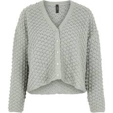 Y.A.S Grå Overdele Y.A.S Mountain Knitted Cardigan - Shadow