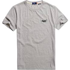 Superdry Vintage Logo Embroided Short Sleeve T-shirt - Silver Glass Feeder