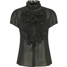 Saint Tropez Rund hals Tøj Saint Tropez Lilly SS Shirt - Black