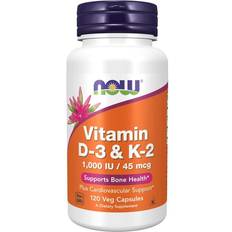 Now Foods C-vitaminer Vitaminer & Mineraler Now Foods Vitamin D3 & K2 1000iu 120 stk