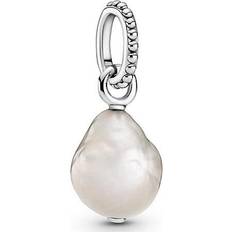 Pandora Perler - Sølv Charms & Vedhæng Pandora Freshwater Cultured Baroque Pearl Pendant - Silver/Pearl