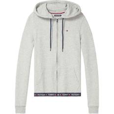 Tommy Hilfiger 12 - Dame Sweatere Tommy Hilfiger Cotton Terry Lounge Hoody - Grey Heather