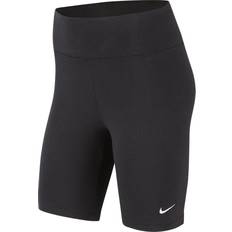 Nike Bomuld - Dame - M Shorts Nike Women's Sportswear Essential Mid Rise 10" Biker Shorts - Black/White
