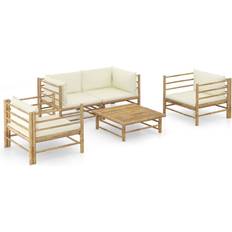 Bambus - Lounger Loungesæt vidaXL 3058207 Loungesæt, 1 borde inkl. 2 stole & 2 sofaer