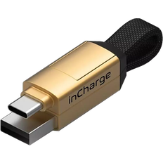 Guld - Kabeladaptere Kabler InCharge Keychain 6 USB A-USB C