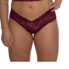 Missya Nicole String Panties - Wine Red